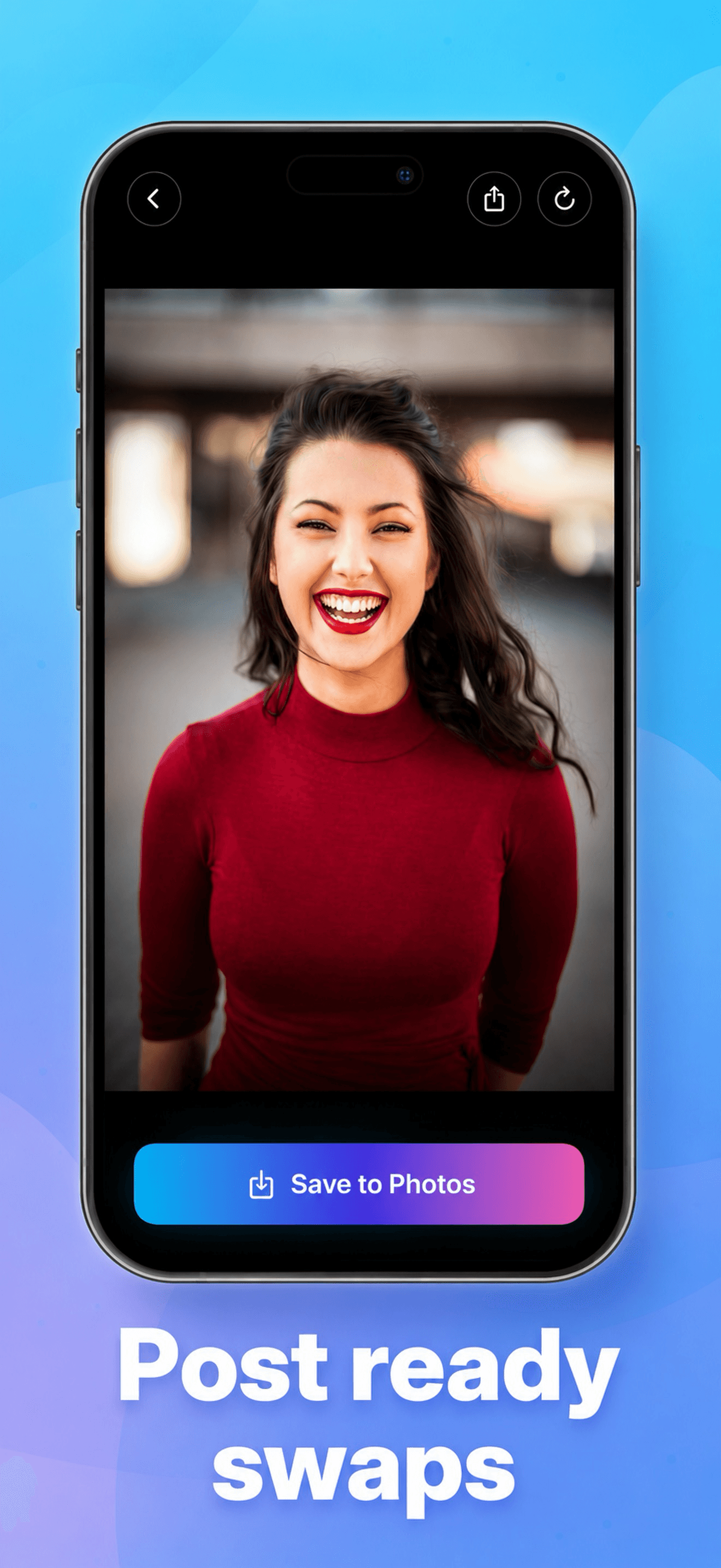Premium portrait output, no watermark